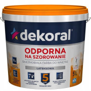 FARBA LATEKSOWA AKRYLIT W ŚNIEŻNOBIAŁA DO WNĘTRZ 5L DEKORAL