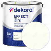 FARBA LATEKSOWA PLAMOODPORNA EFFECT 3IN1 ECRU 7 2,5L DEKORAL