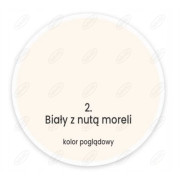 FARBA LATEKSOWA PLAMOODPORNA EFFECT BIAŁY Z NUTĄ MORELI 2  2,5L DEKORAL