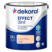 FARBA LATEKSOWA PLAMOODPORNA EFFECT JASNY ŁOSOSIOWY 32 2,5L DEKORAL