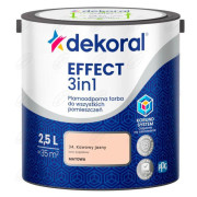 FARBA LATEKSOWA PLAMOODPORNA EFFECT KAWOWY JASNY 34 2,5L DEKORAL