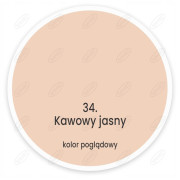 FARBA LATEKSOWA PLAMOODPORNA EFFECT KAWOWY JASNY 34 2,5L DEKORAL