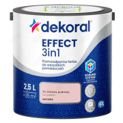 FARBA LATEKSOWA PLAMOODPORNA EFFECT RÓŻOWY PUDROWY 30 2,5L DEKORAL