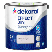 FARBA LATEKSOWA PLAMOODPORNA EFFECT SZARY JAK MGIEŁKA 9 2,5L DEKORAL