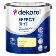 FARBA LATEKSOWA PLAMOODPORNA EFFECT ŻÓŁTY JASNY 51 2,5L DEKORAL