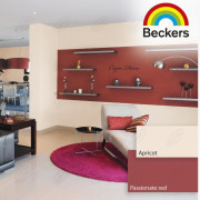 FARBA LATEKSOWA DESIGNER COLOUR MAT PASSIONATE RED 2,5L BECKERS