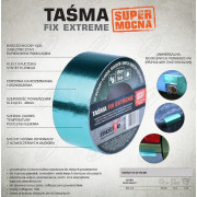 TAŚMA DO NAPRAWY PLANDEK NAMIOTÓW -  FIX EXTREME 48MM X 10M MOTIVE