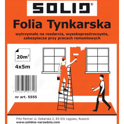 FOLIA TYNKARSKA MALARSKA LDPE 4 X 5 M SOLID