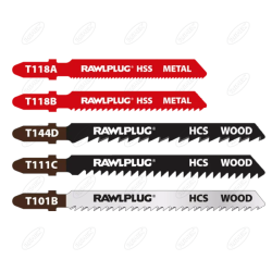 KOMPLET BRZESZCZOTÓW DO DREWNA 2,5 MM, 3 MM, 4 MM I DO METALU 1,2 MM, 2 MM 5 SZTUK RAWLPLUG