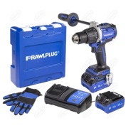 WIERTARKO-WKRĘTARKA Z UDAREM 18 V 100 NM 2X AKUMULATOR 5,0 AH SZYBKA ŁADOWARKA 6,5 A RAWLCASE RAWLPLUG