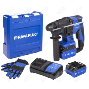 MŁOTOWIERTARKA SDS-PLUS 18 V 2,0 J 2X AKUMULATOR 5,0 AH SZYBKA ŁADOWARKA 6,5 A RAWLPLUG 