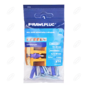 4ALL KOŁEK UNIWERSALNY Z WKRĘTEM 6x30 MM 14 SZT RAWLPLUG