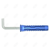 4ALL KOŁEK UNIWERSALNY Z HAKIEM KĄTOWYM 10x50 MM 6 SZTUK RAWLPLUG