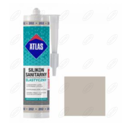 SILIKON SANITARNY ELASTYCZNY 202 POPIELATY 280 ML ATLAS