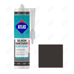 SILIKON SANITARNY ELASTYCZNY 037 GRAFITOWY 280 ML ATLAS 