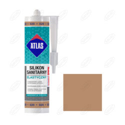 SILIKON SANITARNY ELASTYCZNY 020 BEŻ 280 ML ATLAS