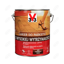 LAKIER DO PARKIETU O WYSOKIEJ WYTRZYMAŁOŚCI BEZBARWNY MAT 5 L V33