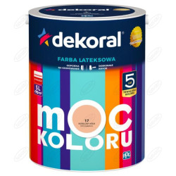 LATEKSOWA FARBA MOC KOLORU MORELOWY KREM 5 L DEKORAL