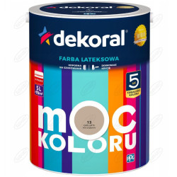 LATEKSOWA FARBA MOC KOLORU CAFE LATTE 5 L DEKORAL