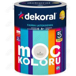 LATEKSOWA FARBA MOC KOLORU JESIENNA MGŁA 5 L DEKORAL