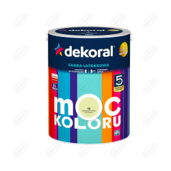 LATEKSOWA FARBAMOC KOLORU LIMONKOWY SORBET 5 L DEKORAL