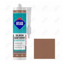 SILIKON SANITARNY ELASTYCZNY 123 JASNOBRĄZOWY 280 ML ATLAS