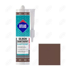 SILIKON SANITARNY ELASTYCZNY 023 BRĄZOWY 280 ML ATLAS