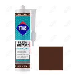 SILIKON SANITARNY ELASTYCZNY 209 KASZTAN 280 ML ATLAS