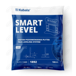 KLIPSY DO POZIOMOWANIA PŁYTEK SMART LEVEL 1 MM 100 SZTUK KUBALA