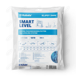 KLIPSY DO POZIOMOWANIA PŁYTEK SMART LEVEL 2 MM 500 SZTUK KUBALA