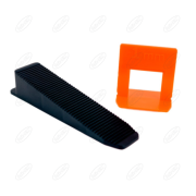 SYSTEM POZIOMOWANIA PŁYTEK 50 SZTUK KLINÓW I 100 SZTUK KLIPSÓW 1 MM SOLID