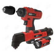 ZESTAW AKU 12 V LI-ION WKRĘTARKA MULTITOOL LATARKA MODECO