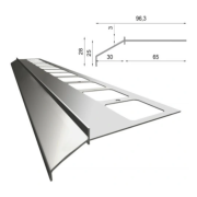 PROFIL OKAPOWY PROSTY K100 200 CM RAL 7024 RENOPLAST