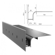 PROFIL OKAPOWY PROSTY W30 200 CM RAL 7024 RENOPLAST
