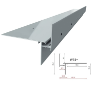 PROFIL OKAPOWY PROSTY W35 PLUS 200 CM RAL 8019 RENOPLAST