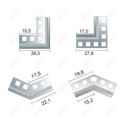 NAROŻNIK ZEWNĘTRZNY K30 90 STOPNI RAL 7024 RENOPLAST