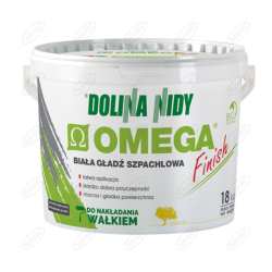 GŁADŹ GIPSOWO-SZPACHLOWA BIAŁA OMEGA FINISZ 18 KG DOLINA NIDY