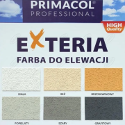 ELEWACYJNA FARBA STRUKTURALNA EXTERIA SZARY 10 L PRIMACOL
