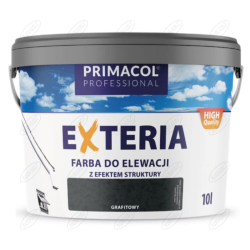 ELEWACYJNA FARBA STRUKTURALNA EXTERIA GRAFITOWY 10 L PRIMACOL