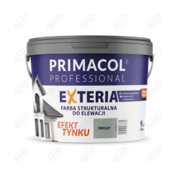 ELEWACYJNA FARBA STRUKTURALNA EXTERIA POPIELATY 4,5 L PRIMACOL