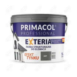 ELEWACYJNA FARBA STRUKTURALNA EXTERIA SZARY 4,5 L PRIMACOL