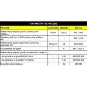 WEŁNA MINERALNA AKU-PŁYTA GRUBOŚĆ 75 MM 1200/600 8,64 M2 W OPAKOWANIU ISOVER