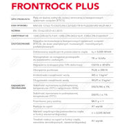 PŁYTY Z WEŁNY MINERALNEJ FRONTROCK PLUS GRUBOŚĆ 120 MM 100/600 1,2 M2/OPAKOWANIE 24 M2/PALETA ROCKWOOL