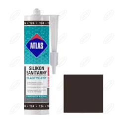 SILIKON SANITARNY ELASTYCZNY 124 CIEMNE VENGE 280 ML ATLAS