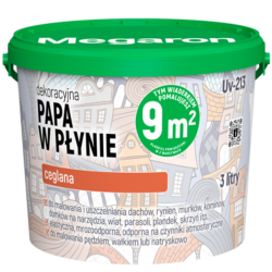 DEKORACYJNA PAPA W PŁYNIE CEGLANA UV-213 3 L MEGARON