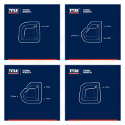 KOSTKI DO WYGŁADZANIA SILIKONU BG-CZ-GB-HU-PL-RO 4 SZTUKI TYTAN