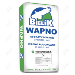 WAPNO HYDRATYZOWANE BIELIK 25 KG PALETA 36 SZTUK TRZUSKAWICA