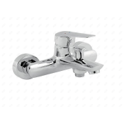 Bateria wannowa jednouchwytowa ścienna Ferro Dijon chrom