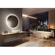 Bateria wannowa jednouchwytowa ścienna Ferro Dijon chrom