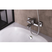 Bateria wannowa jednouchwytowa ścienna Ferro VITTO VERDELINE chrom